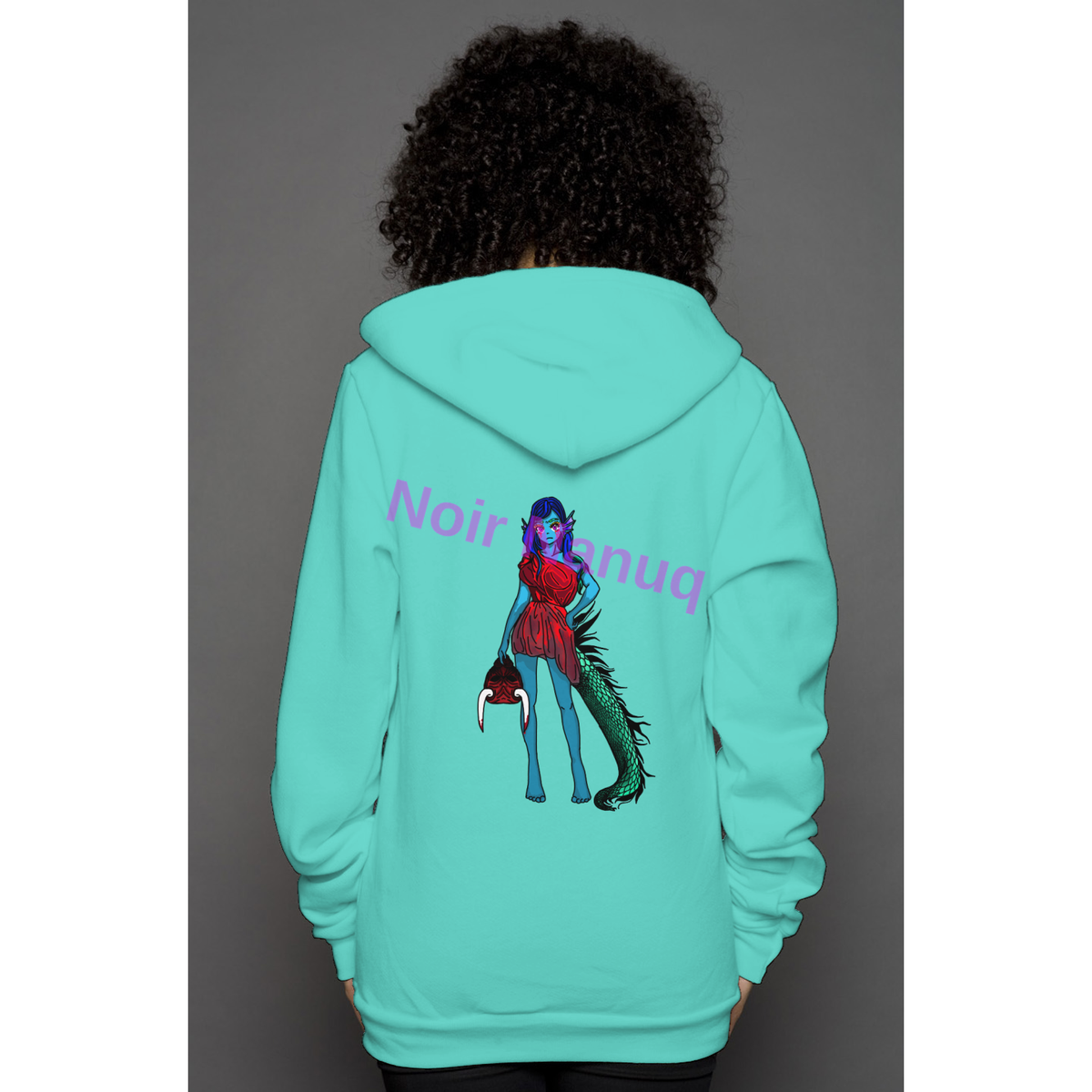 Unisex Dragon Oni Girl Hoodie