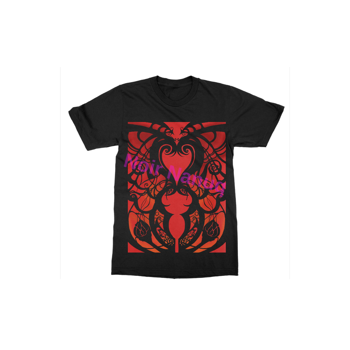 Black and Red All Over Tee