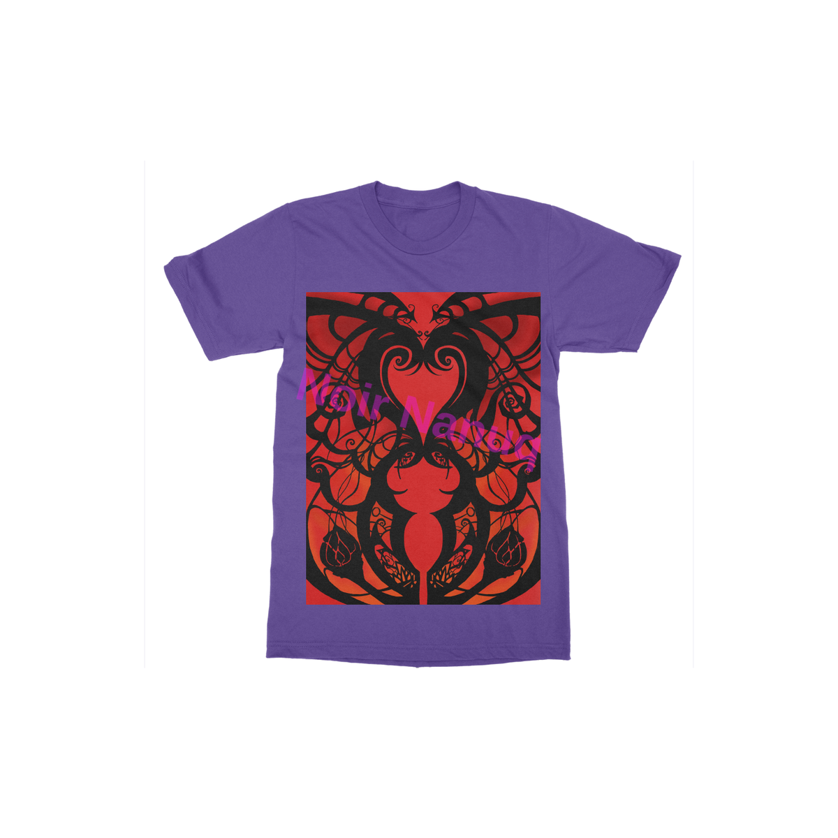 Black and Red All Over Tee