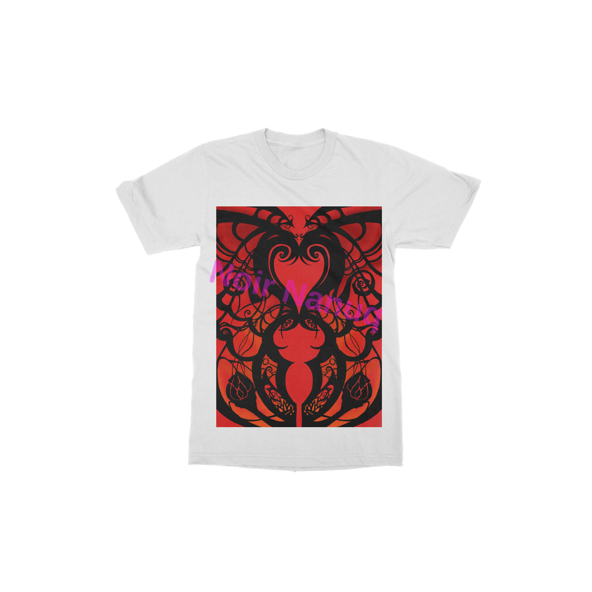 Black and Red All Over Tee