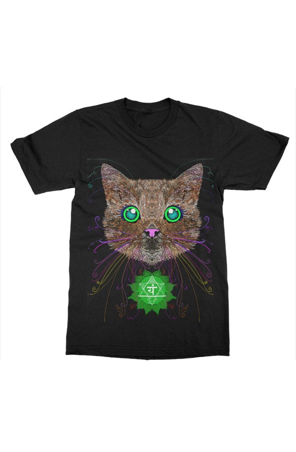 Kitty Cat Heart Chakra Tee