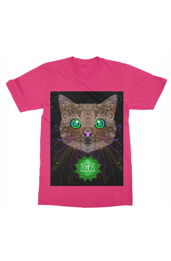 Kitty Cat Heart Chakra Tee
